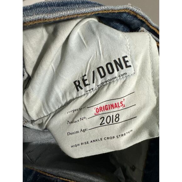 RE/DONE button fly blue denim little flaw size‎ 25 Made in USA - Picture 7 of 8